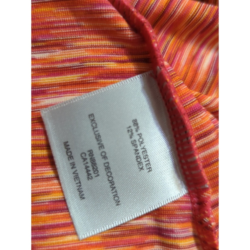 Mondetta activewear criss-cross strap‎ tank dress medium red orange shelf bra - Picture 11 of 13